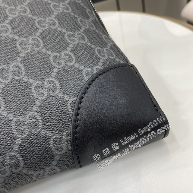 Gucci專櫃古馳最新款Emblem系列男士單肩斜挎包 jh2576型號：821156